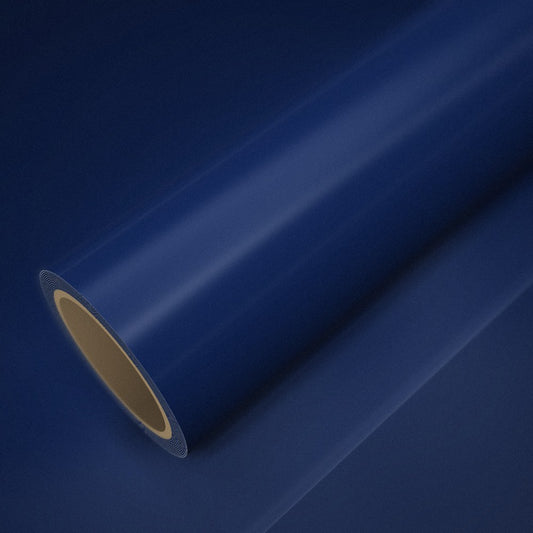 Rolo de vinil ICR® azul meia-noite Super Paint sobre uma folha do mesmo vinil