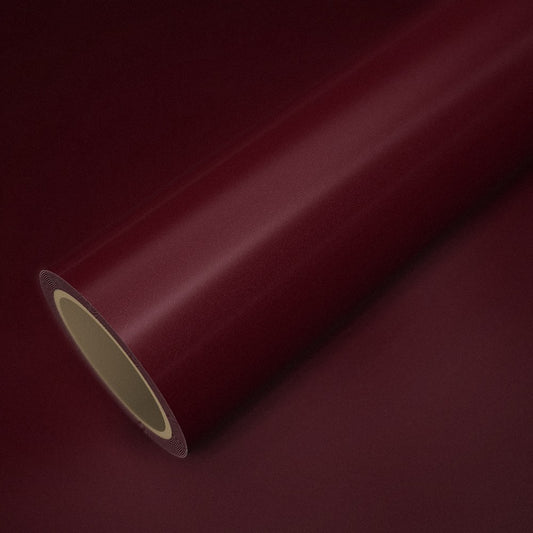 Rolo de vinil ICR® vinho tinto sobre uma folha do mesmo vinil